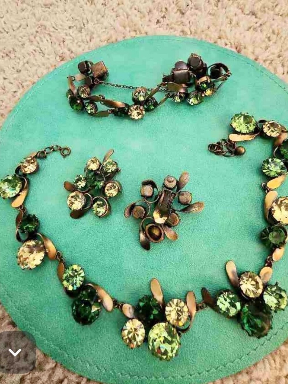 MAX MULLER VINTAGE NECKLACE BRACELET EARRINGS GERMANY